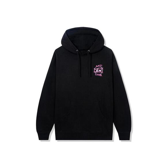 Anti Social Social Club X Fragment Precious Petals Hoodie Black Pink Blk Pink S - Picture 1 of 7